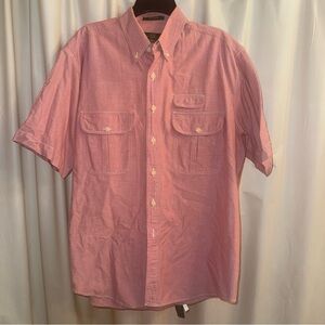Orvis Men's Vintage Casual Pink Button-Down Shirt